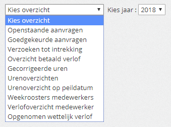 Rapportenverlof medewerker